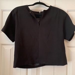 J Crew short sleeve cropped blouse
